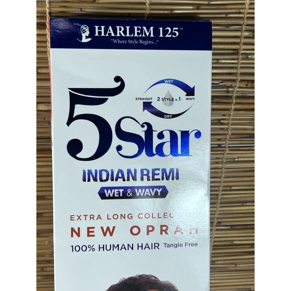 Harlem 125 5 Star Indian Remi Wet&Wavy 100% Human Hair 4Pcs+free Closure Xlong 1